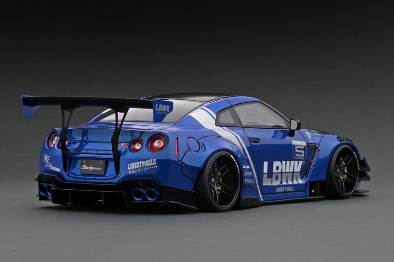 Ignition Model 1:18 Nissan Skyline Liberty Walk GT-R in Blue Metallic