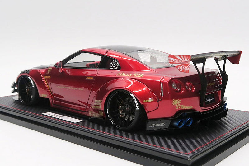 Ignition Model 1:18 Nissan Skyline GT-R Type 2 Liberty Walk in Red Metallic