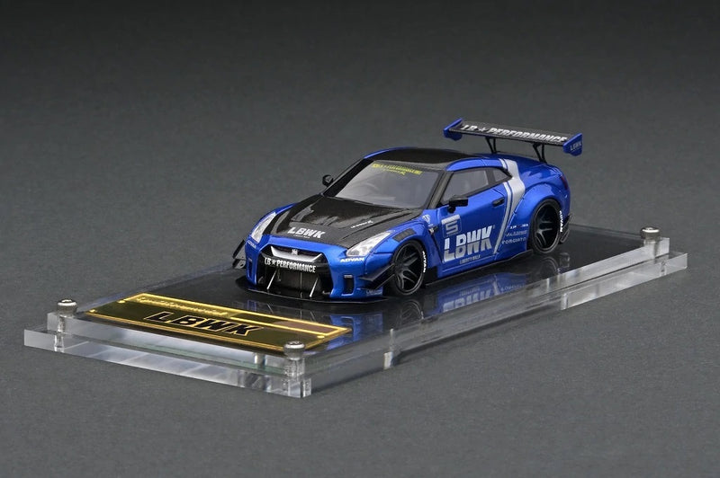 Ignition Model 1:64 Nissan Skyline GT-R R35 Liberty Walk Type 2 in Blue