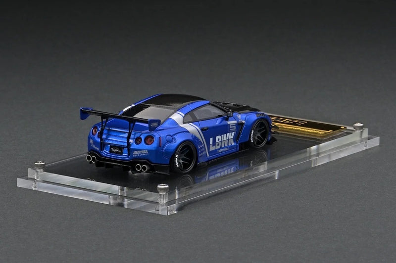 Ignition Model 1:64 Nissan Skyline GT-R R35 Liberty Walk Type 2 in Blue