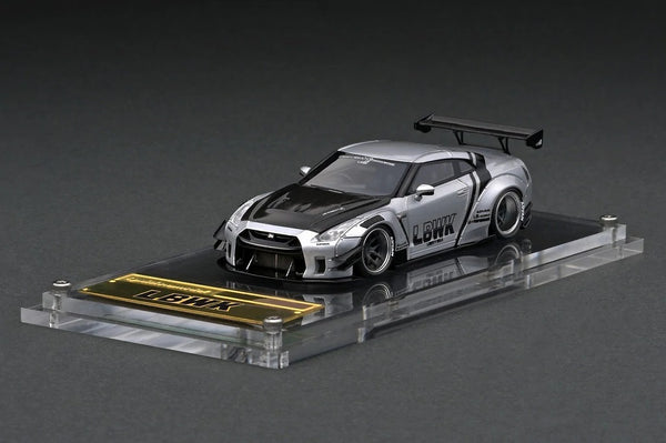 Ignition Model 1:64 Nissan Skyline GT-R R35 Liberty Walk Type 2 in Silver