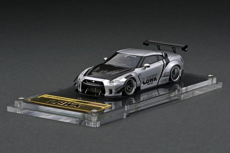 Ignition Model 1:64 Nissan Skyline GT-R R35 Liberty Walk Type 2 in Silver