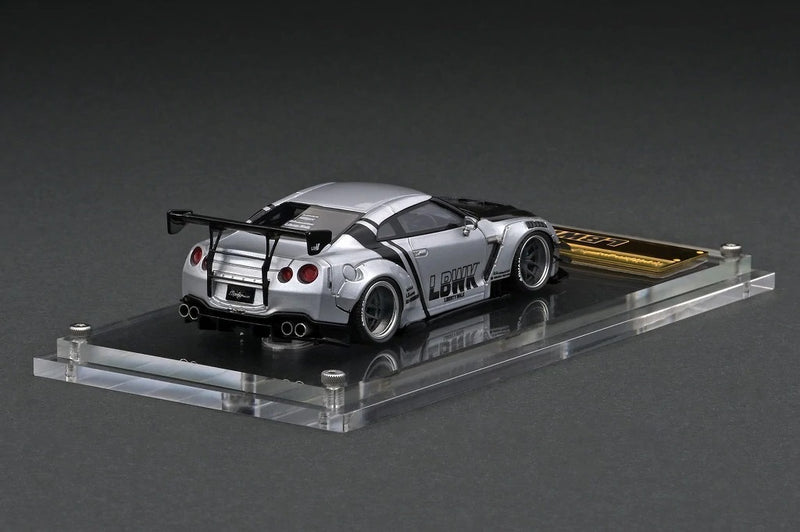 Ignition Model 1:64 Nissan Skyline GT-R R35 Liberty Walk Type 2 in Silver