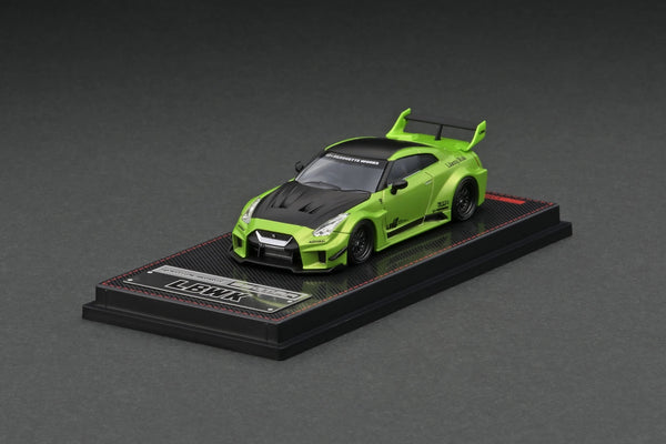 Ignition Model 1:64 Nissan Skyline 35GT-RR LB-Silhouette WORKS GT in Green Metallic