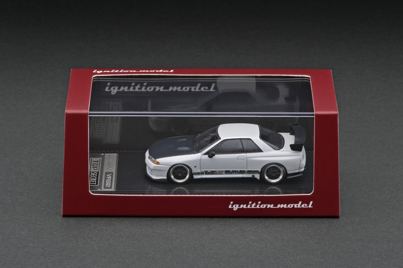 Ignition Model 1:64 Nissan Skyline Top Secret GT-R (VR32) in Matte White Pearl