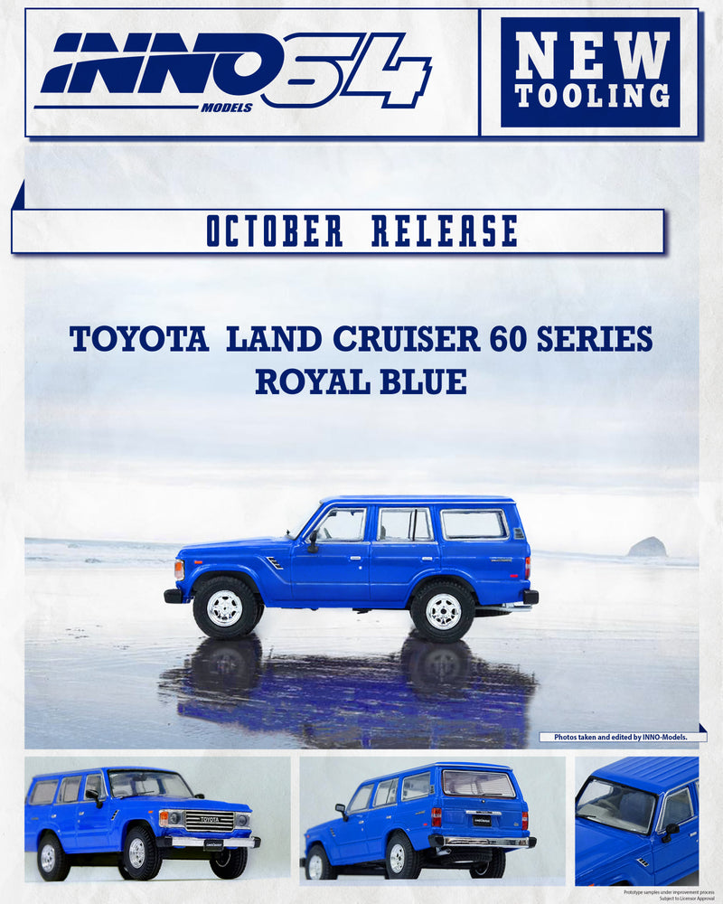 INNO Models 1:64 Toyota Landcruiser FJ60 in Royal Blue