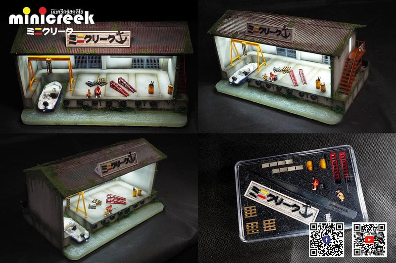 Minicreek Studio - Garage Dock Diorama Scene