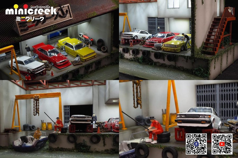 Minicreek Studio - Garage Dock Diorama Scene