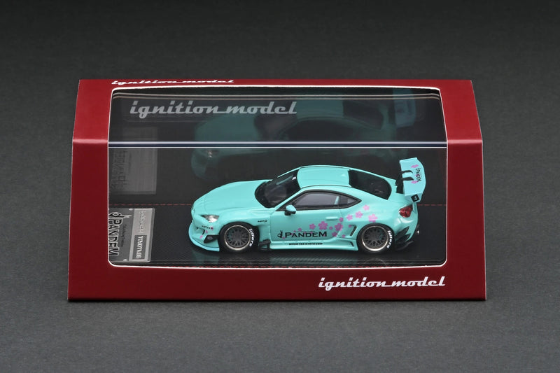 Ignition Model 1:64 Toyota 86 Pandem Widebody V3 in Light Blue