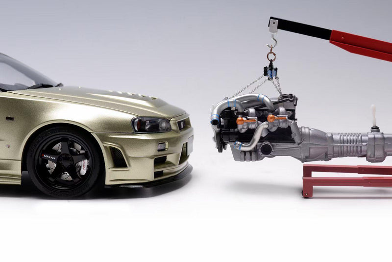 MotorHelix 1:18 Nissan Skyline GT-R (R34) Z-Tune in Bayside Blue