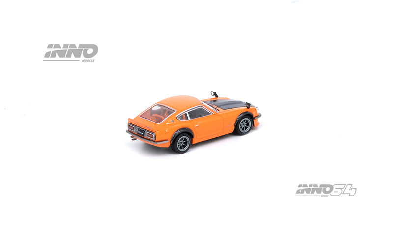 INNO64 1:64 Nissan Fairlady Z (S30) Orange with Carbon Bonnet