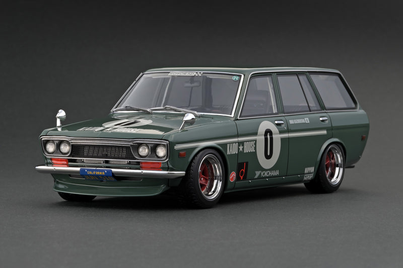 Ignition Model 1:18 Datsun Bluebired (510) "KaidoHouse" Wagon Green