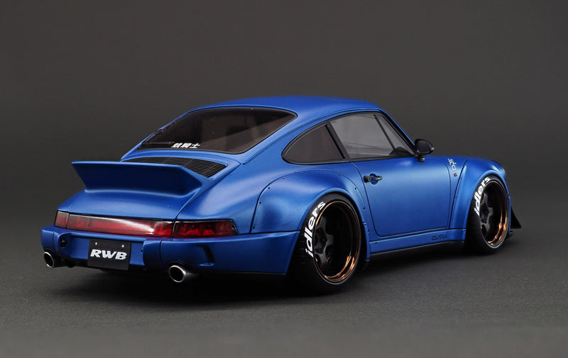 Ignition Model 1:18 Porsche 964 RWB in Matte Blue