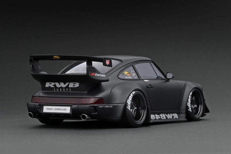 Ignition Model 1:18 Porsche 964 RWB in Matte Black