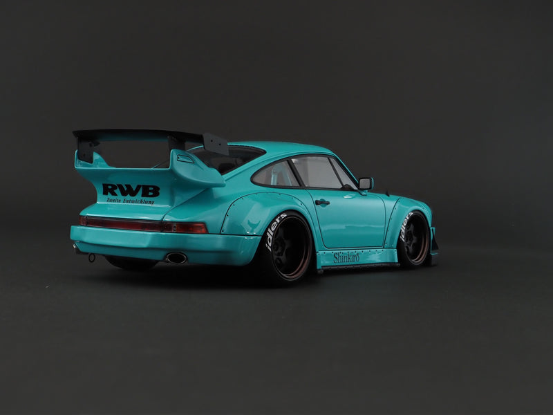 Ignition Model 1:18 Porsche 930 RWB in Light Blue