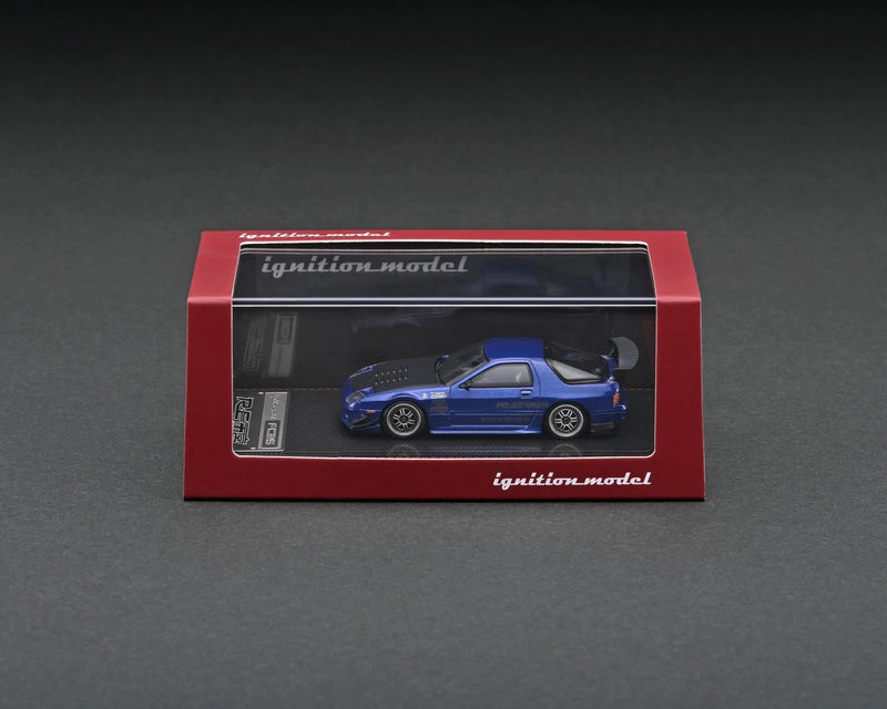 Ignition Model 1:64 Mazda RX-7 (FC3S) RE Amemiya in Blue Metallic