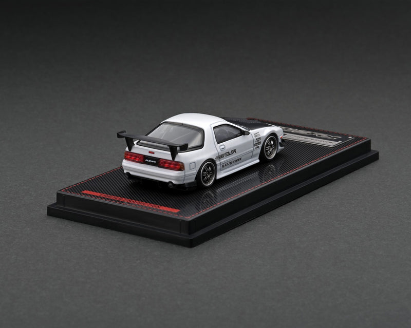 Ignition Model 1:64 Mazda RX-7 (FC3S) RE Amemiya in Matte Pearl White