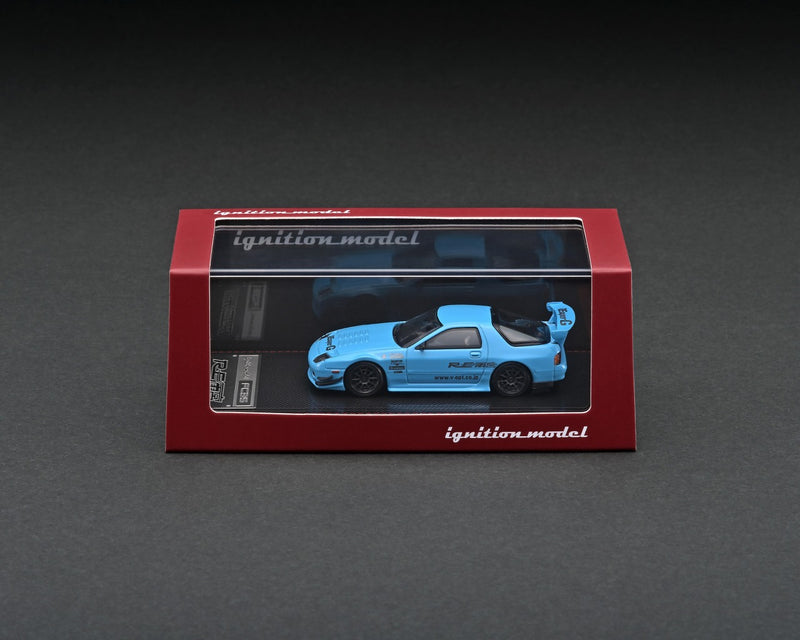 Ignition Model 1:64 Mazda RX-7 (FC3S) RE Amemiya in Light Blue