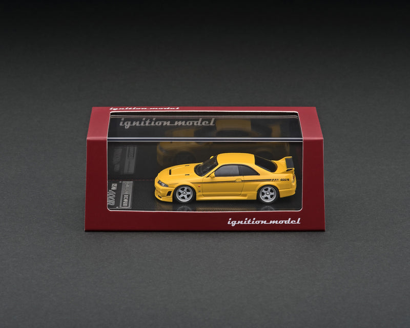 Ignition Model 1:64 Nissan Skyline GT-R (R33) 400R in Yellow