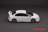 One Model 1:18 Honda Civic Type-R FD2 Mugen Late Version in White