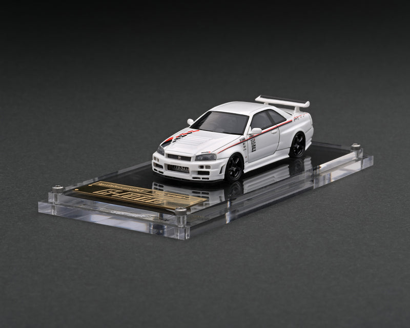 Ignition Model 1:64 Nissan Skyline GT-R (R34) R-Tune in White