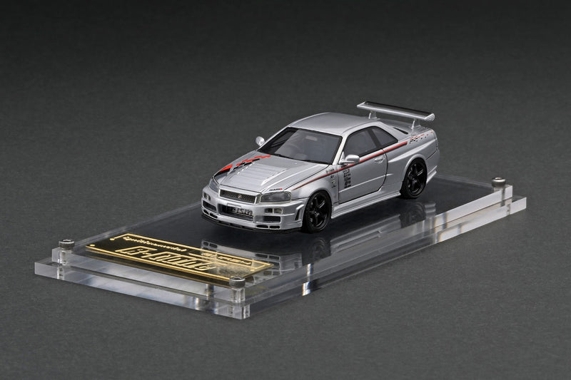 Ignition Model 1:64 Nissan Skyline GT-R (R34) R-Tune NISMO Silver