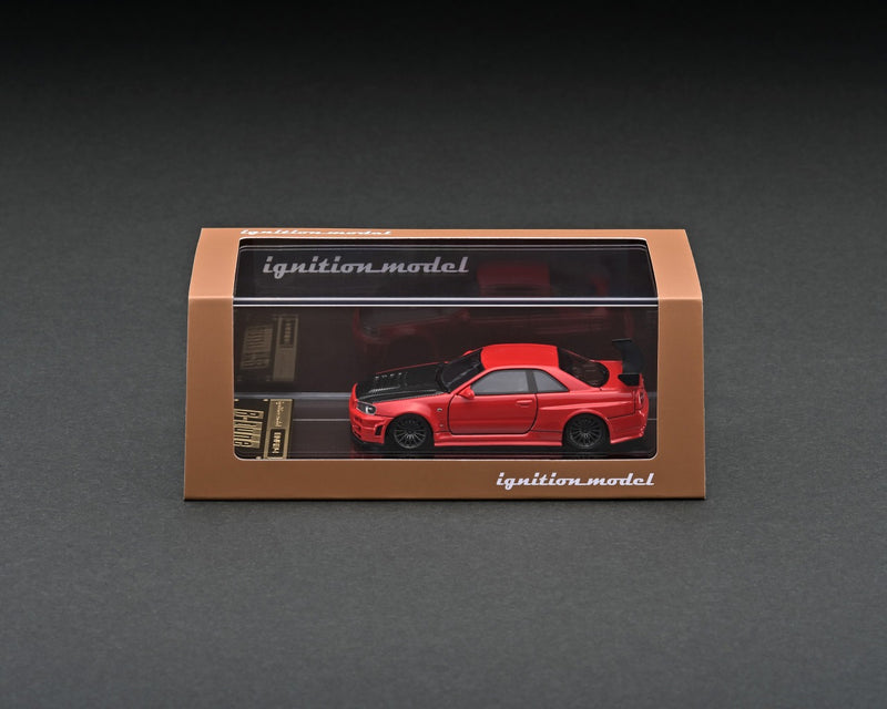 Ignition Model 1:64 Nissan Skyline GT-R (R34) R-Tune in Red