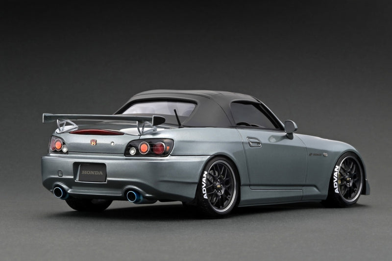 Ignition Model 1:18 Honda S2000 (AP2) in Dark Silver with Carbon Bonnet