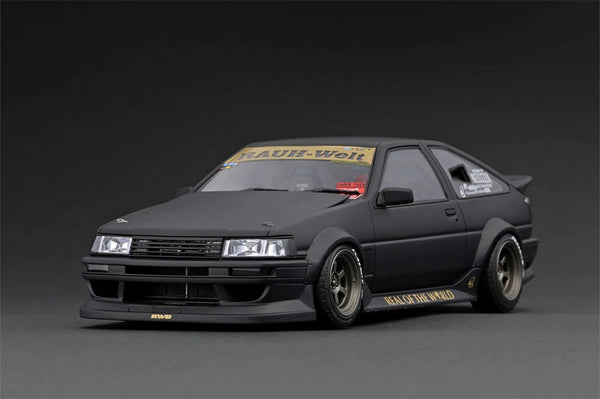 Ignition Model 1:18 Toyota Sprinter Trueno 3Dr GT Apex (AE86) White & Black