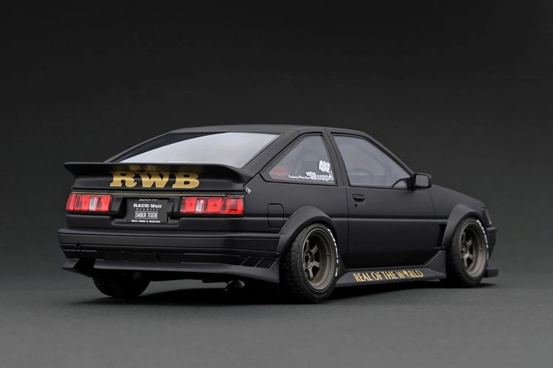 Ignition Model 1:18 Toyota Sprinter Trueno 3Dr GT Apex (AE86) White & Black