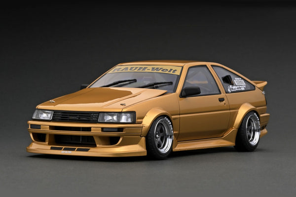 Ignition Model 1:18 Toyota AE86 RWB in Gold