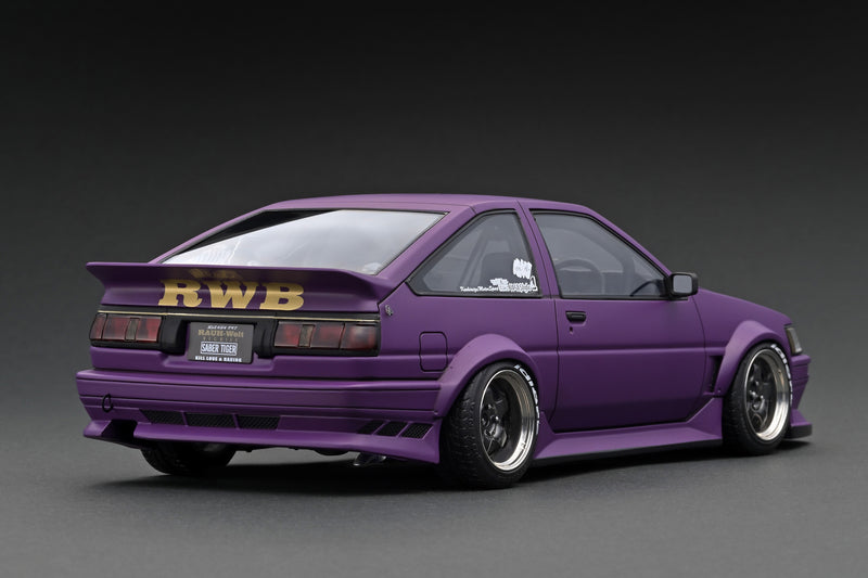 Ignition Model 1:18 Toyota AE86 RWB in Matte Purple