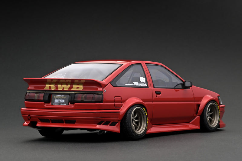 Ignition Model 1:18 Toyota AE86 RWB in Red