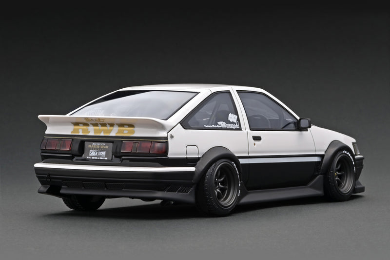 Ignition Model 1:18 Toyota AE86 RWB in White & Black