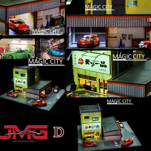 Magic City 1:64 Roppongi Nianju, Contract Office + Tenkaichi Ramen Shop Diorama