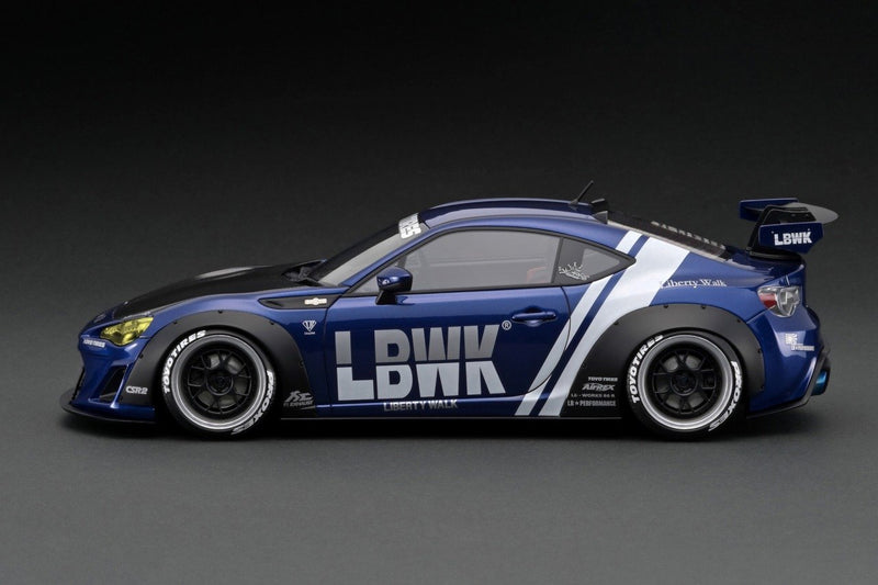 Ignition Model 1:18 Toyota 86 Liberty Walk Full Complete Version 1 in Blue Metallic