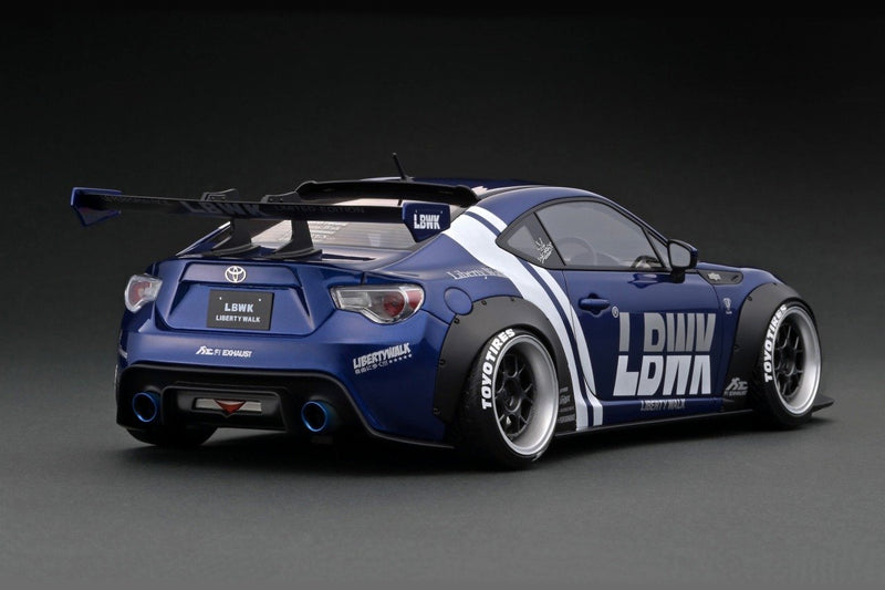 Ignition Model 1:18 Toyota 86 Liberty Walk Full Complete Version 1 in Blue Metallic