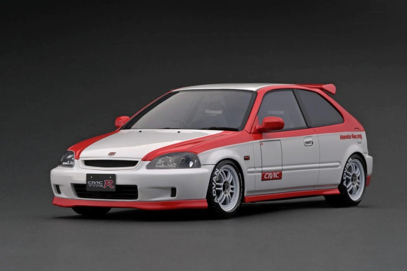 Ignition Model 1:18 Honda Civic (EK9) Type-R in White & Red