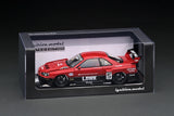 Ignition Model 1:18 Nissan Skyline (ER34) LBWK Super Silhouette in Red / Black with Engine Display