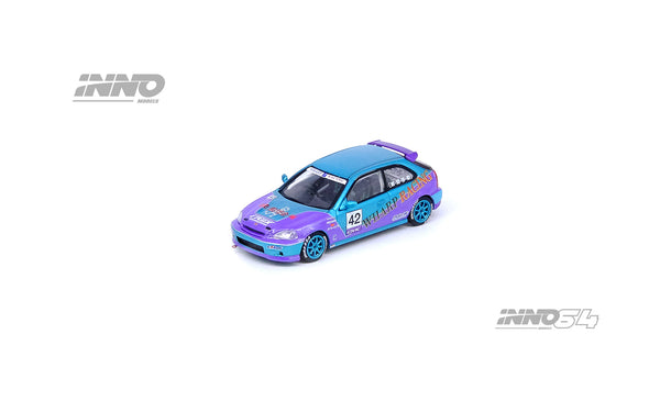 INNO Models 1:64 Honda Civic EK9 Type-R JDM Series "Wharp Racing"