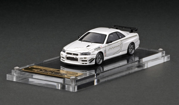 Ignition Model 1:64 Nissan Skyline GT-R (R34) Mine's in White