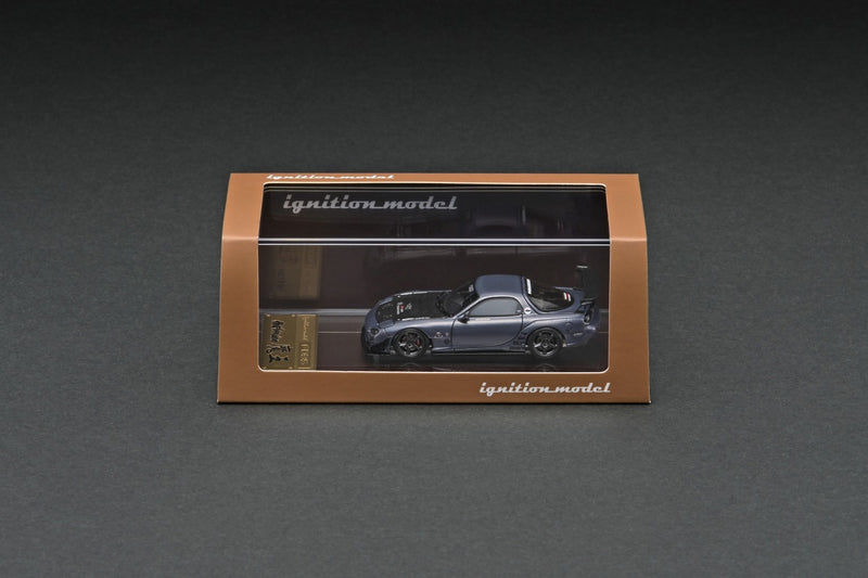 Ignition Model 1:64 Mazda RX-7 (FD3S) FEED 魔王 in Gun Metallic