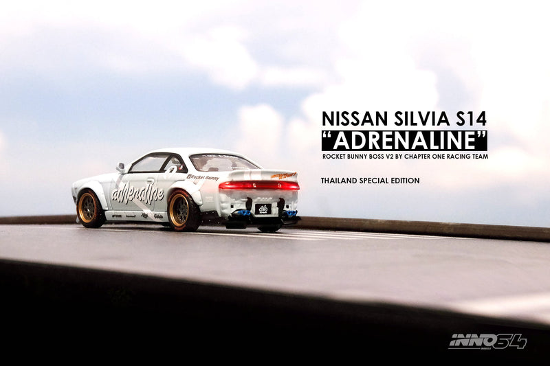 INNO Models 1:64 Nissan Silvia S14 Rocket Bunny Boss Aero "Adrenaline"