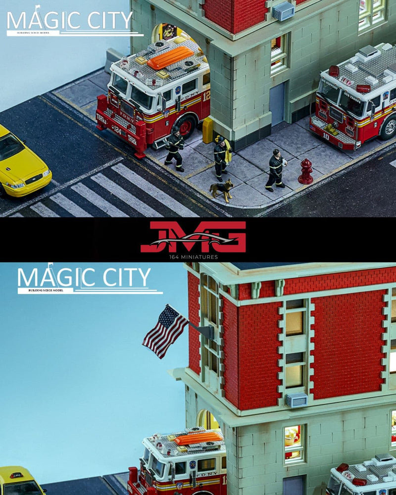 Magic City 1:64 American Street View FDNY Station Diorama