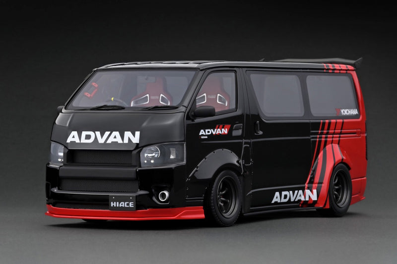 Ignition Model 1:18 Toyota Hiace T-S-D Works in Red & Black