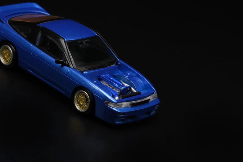 Peako Models 1:64 Nissan Sileighty RPS13 (S13) in Blue