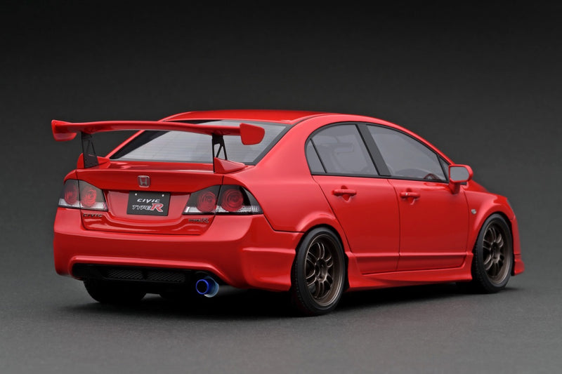 Ignition Model 1:18 Honda Civic Type-R (FD2) in Red with Carbon Bonnet