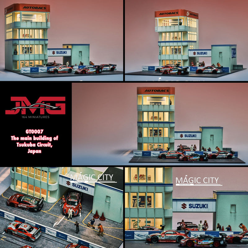 Magic City 1:64 The main building of Tsukuba Circuit, Japan Diorama