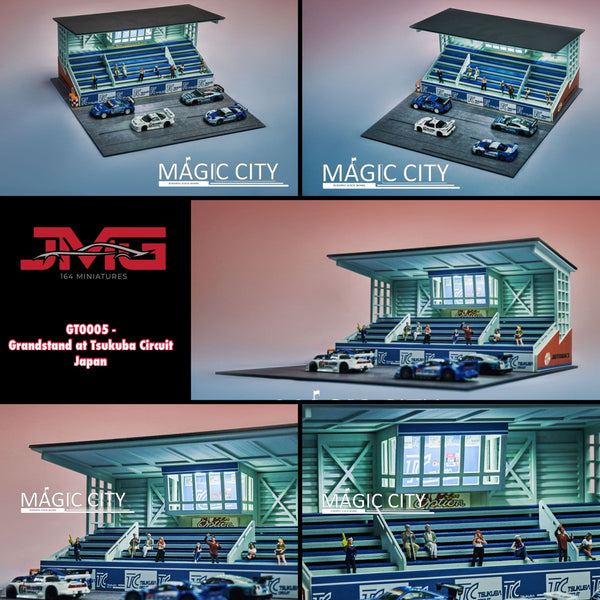 Magic City 1:64 Grandstand at Tsukuba Circuit Japan Diorama