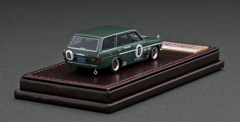 Ignition Model 1:64 Nissan Datsun Bluebird (510) Wagon Kaido House in Green